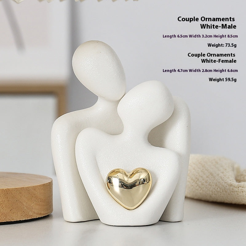Decorazione cuore oro