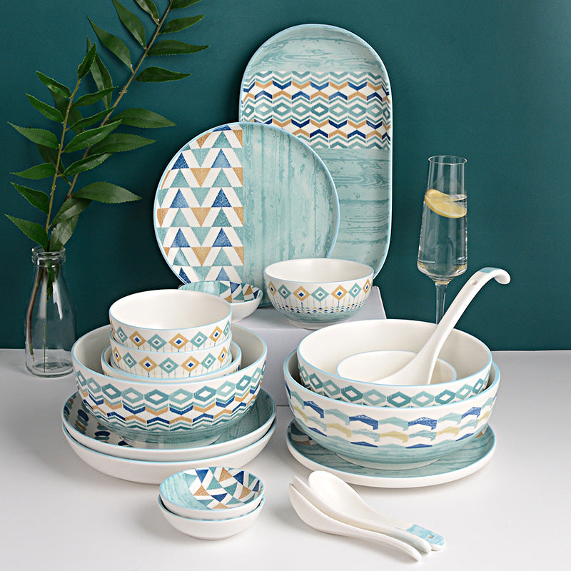 Piatti ceramica geometrica