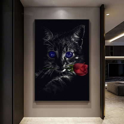 Quadri tela gatti neri