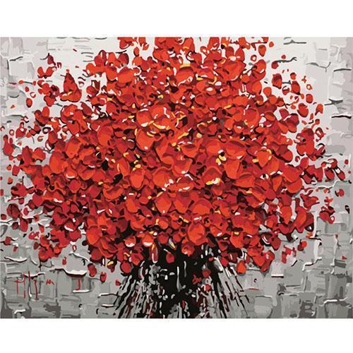 Quadro su tela Fiore rosso