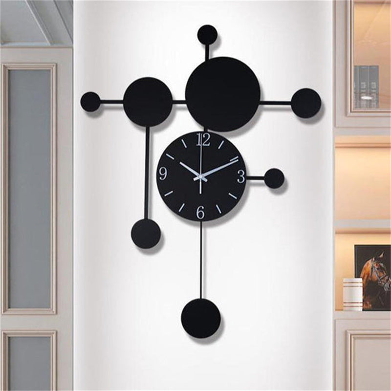 Orologio da parete Sfere nere geometrico