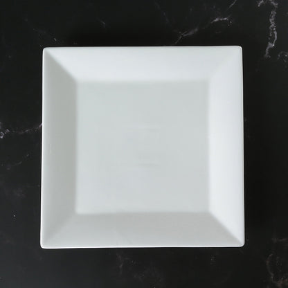 Piatto quadrato bianco