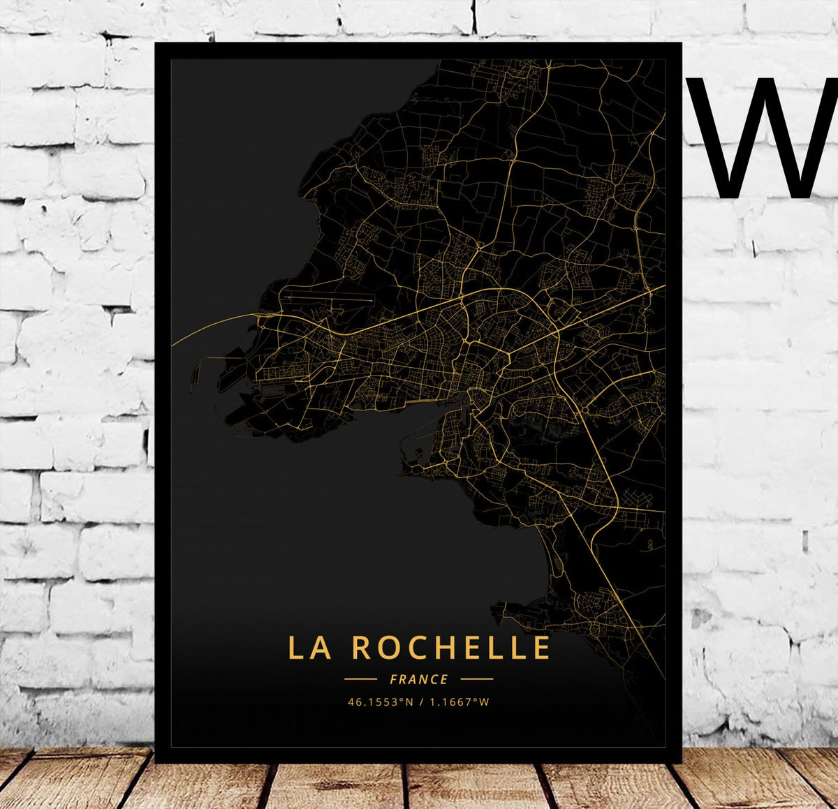 Poster Mappa di Angers