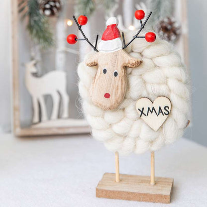 Decorazione alce feltro natale