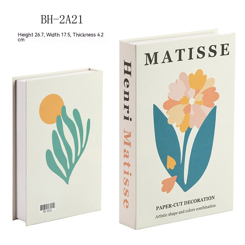 Decorazione libri minimalista