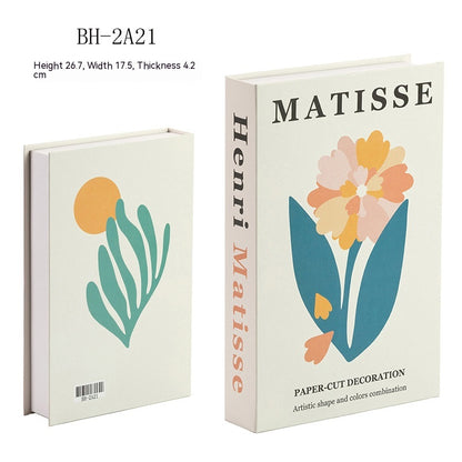 Decorazione libri minimalista