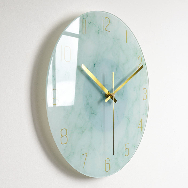 Orologio da parete Marmo riflesso gold