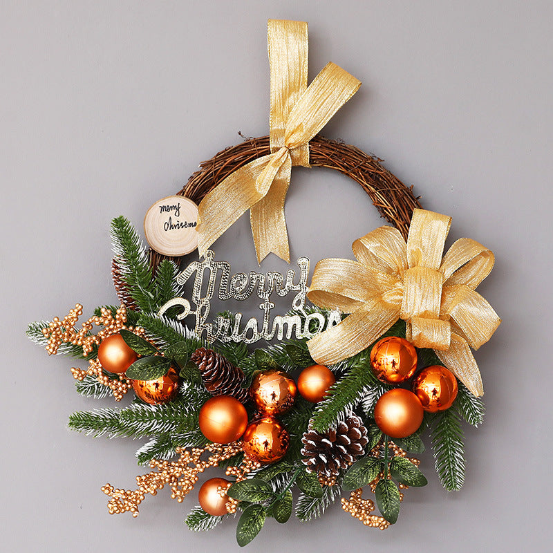 Ghirlanda Natale in Rafia