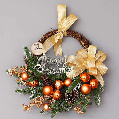 Ghirlanda Natale in Rafia