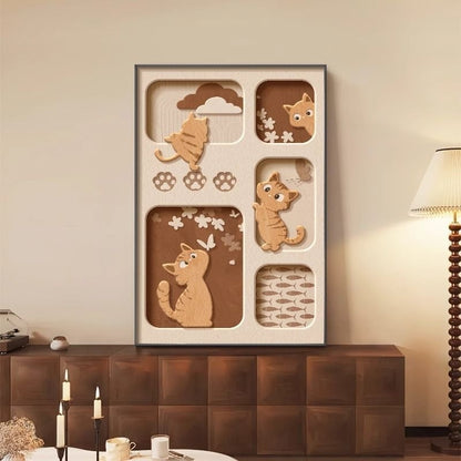 Quadro gatto retrò