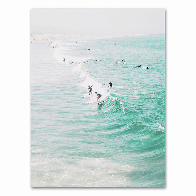 Quadro tela onda surf