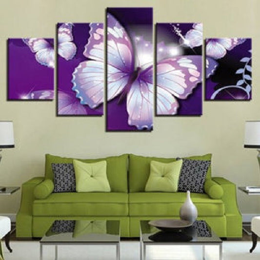 Quadro su tela Farfalle luminose