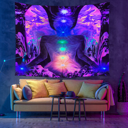 Ornamento mandala fluo