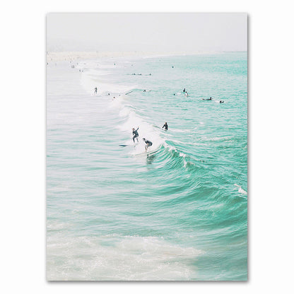 Quadro tela onda surf