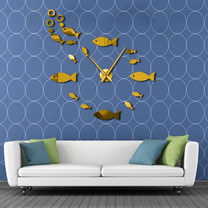 Orologio da parete Pesci e orologio