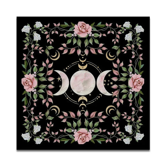Arazzo Cicli lunari con rose