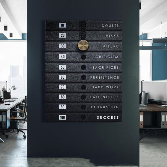 Quadro su tela Scala numerica del successo
