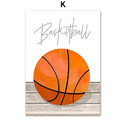 Poster Palloni sportivi colorati