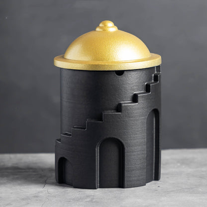 Posacenere nordico con coperchio