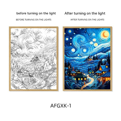 Quadro Cielo Stellato Illuminato