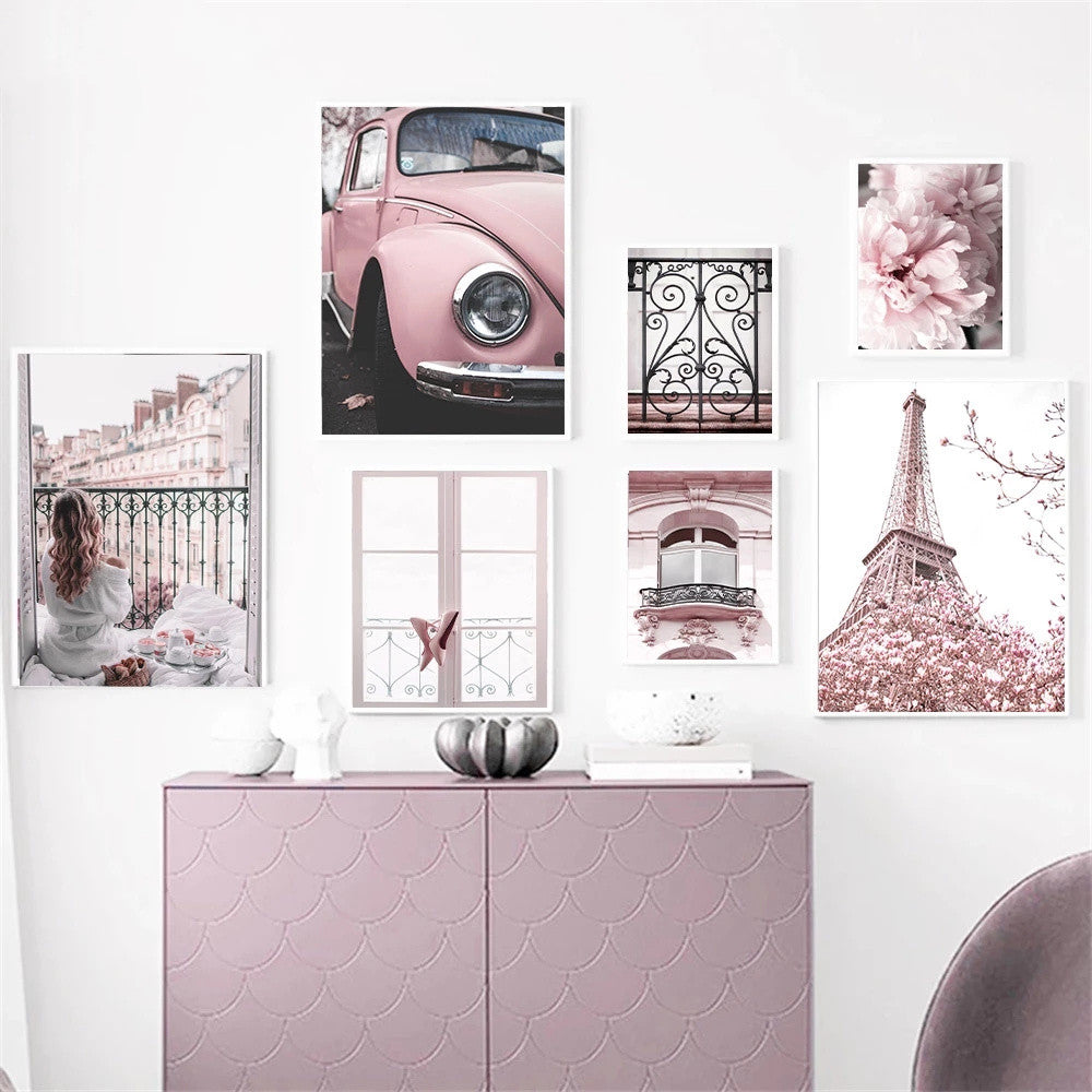 Quadro peonie Torre Eiffel