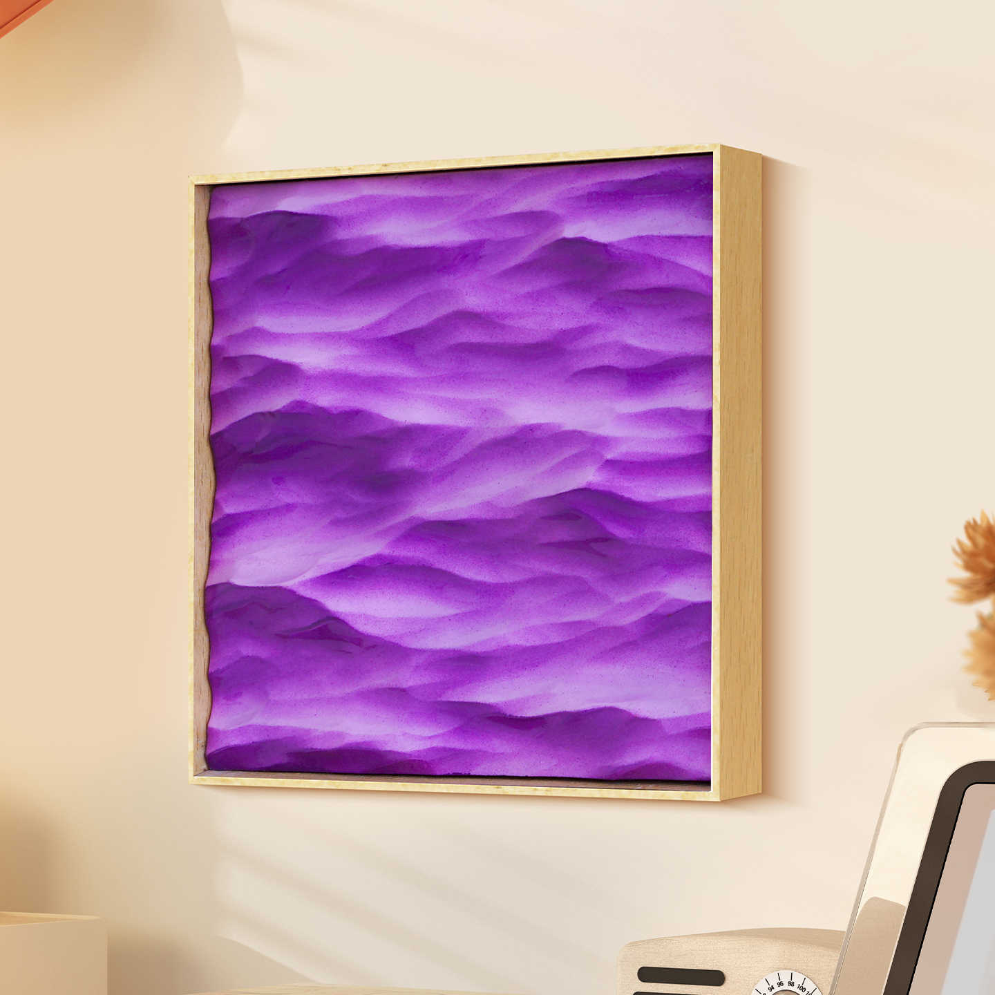 Quadro 3D tema mare blu