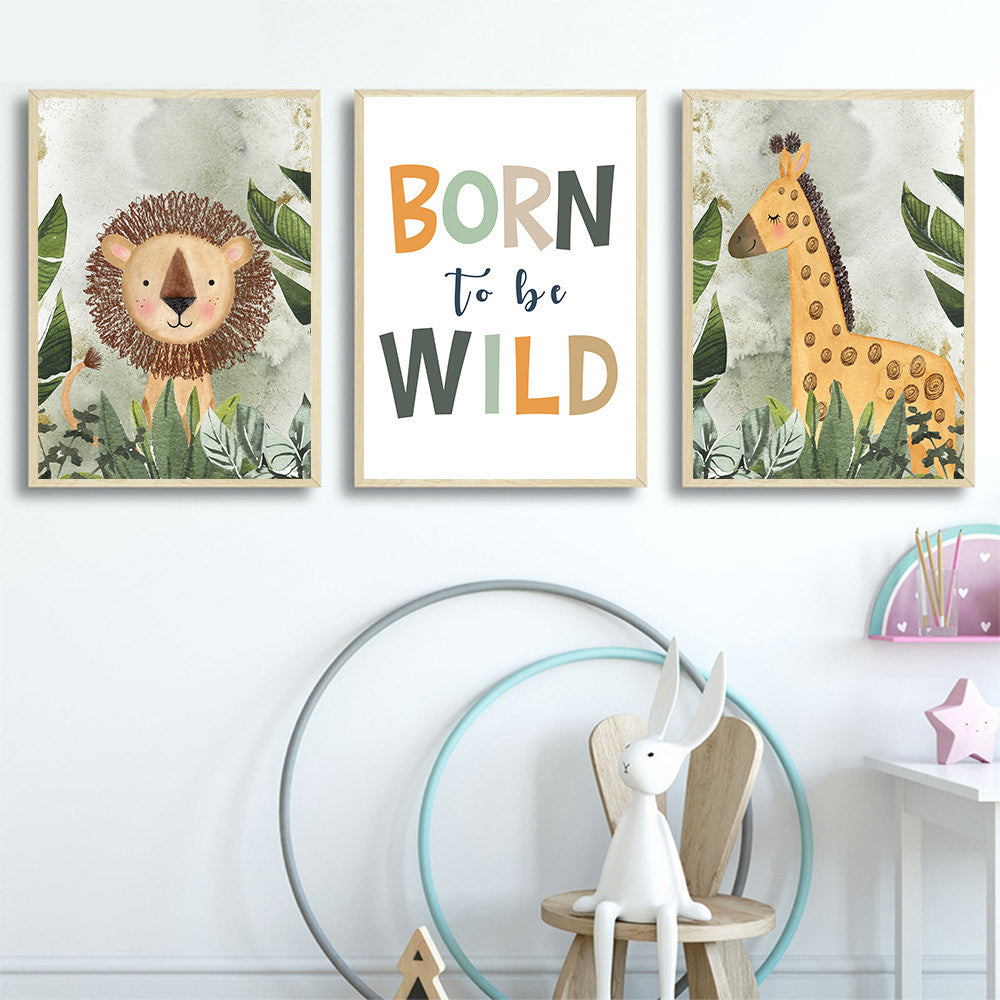 Quadro animali giungla