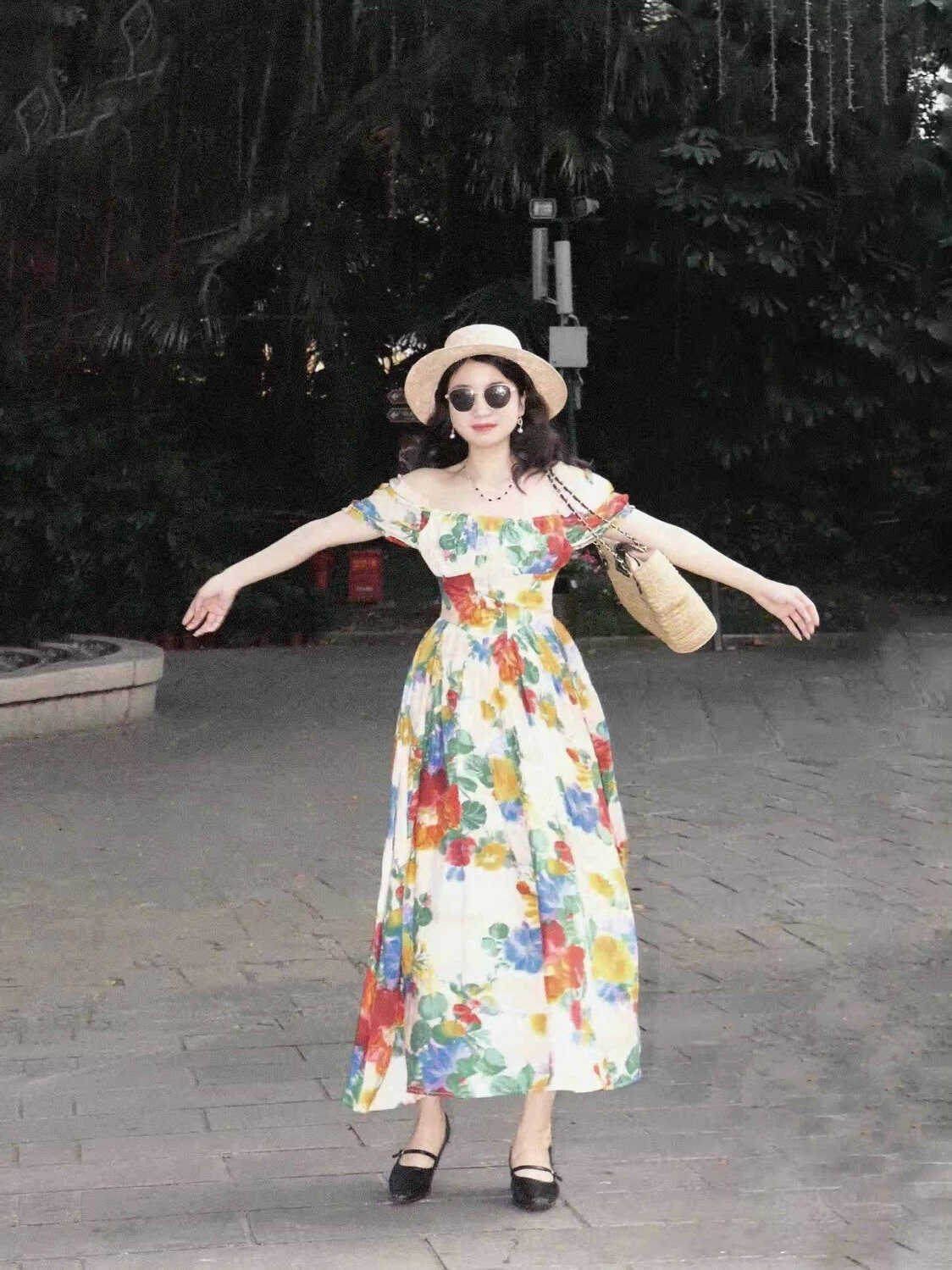 Abito vintage stampato