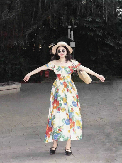 Abito vintage stampato