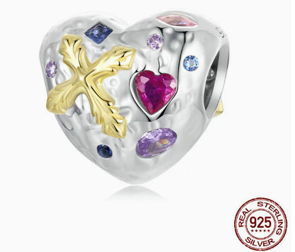 Charm Argento Perline