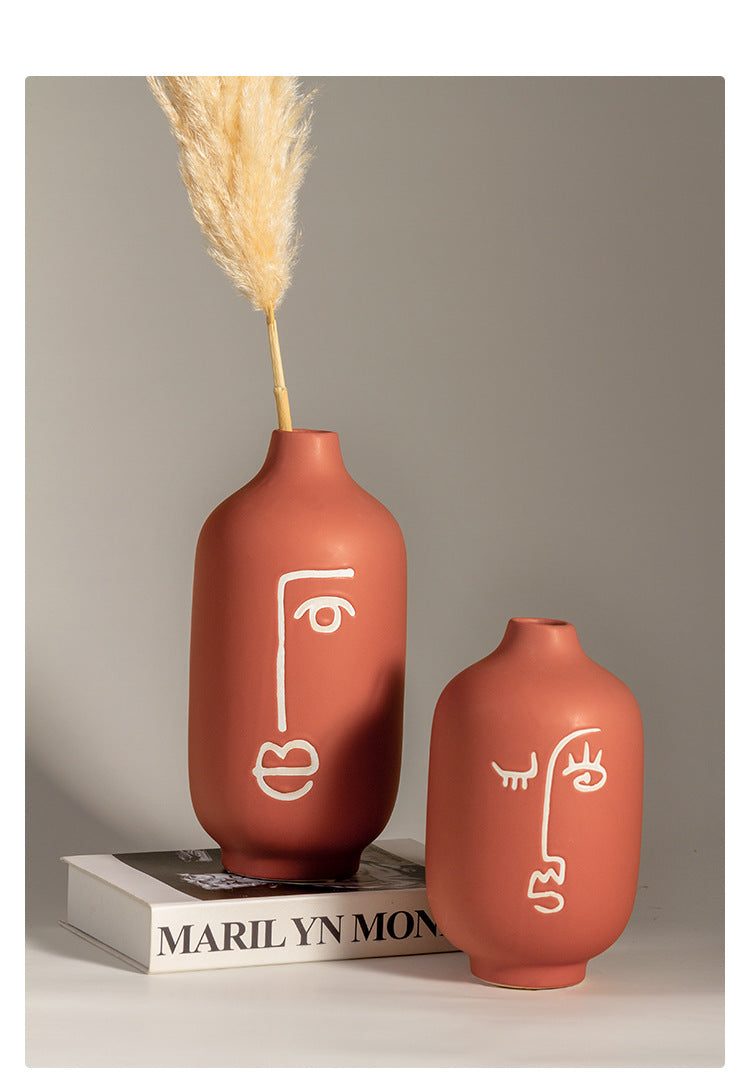Vaso viso astratto