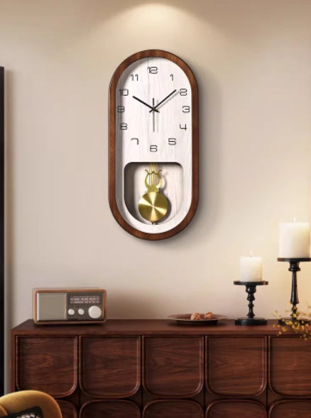 Orologio da parete Retrò pendolo ovale
