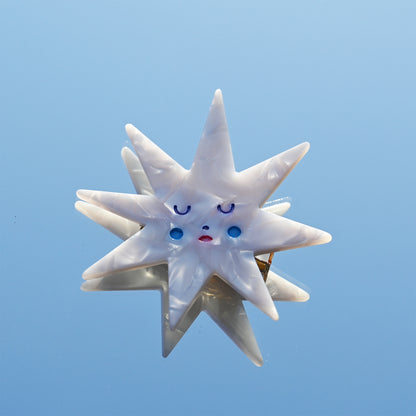 Fermacapelli dipinto becco d'anatra