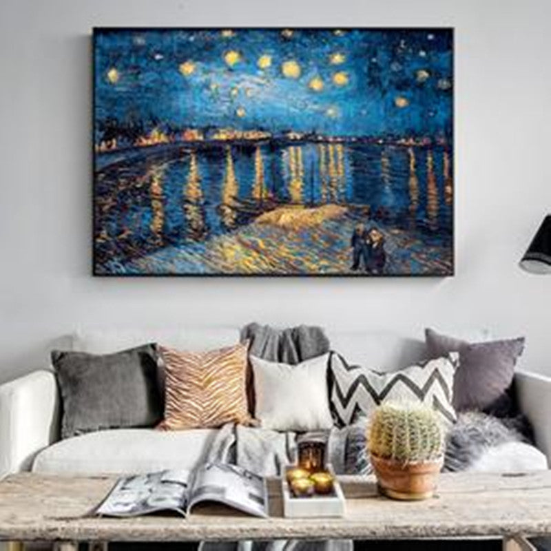 Quadro tela notte stellata
