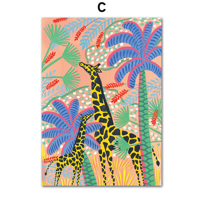 Quadro giungla tropicale