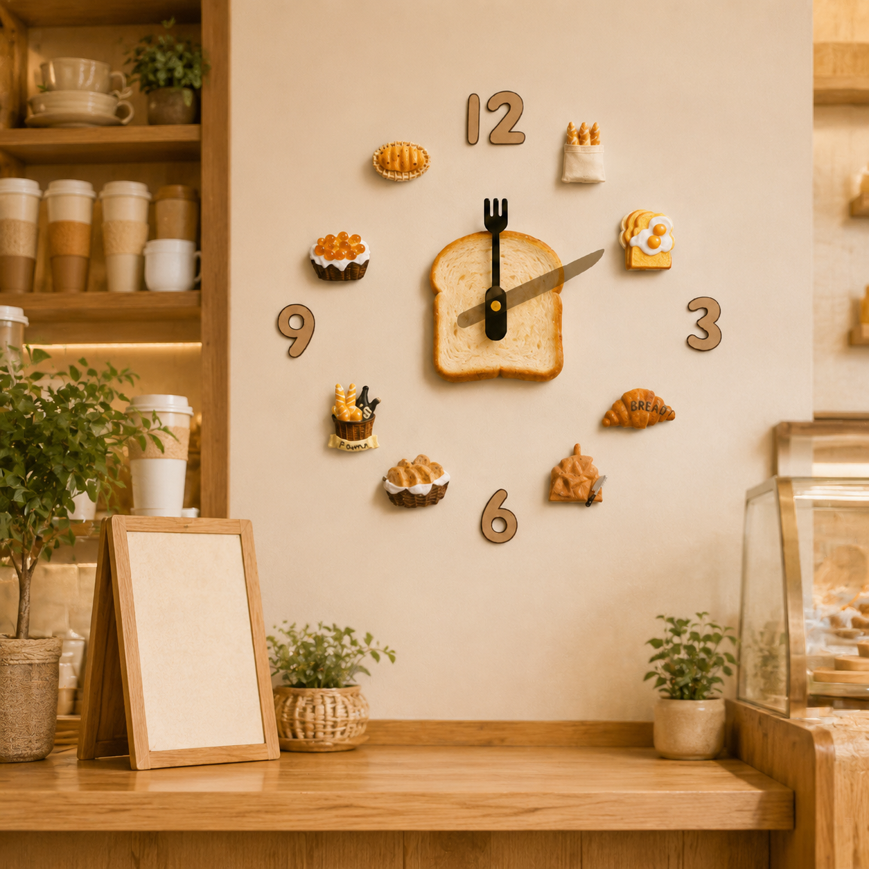 Orologio da parete Panetteria magnetico