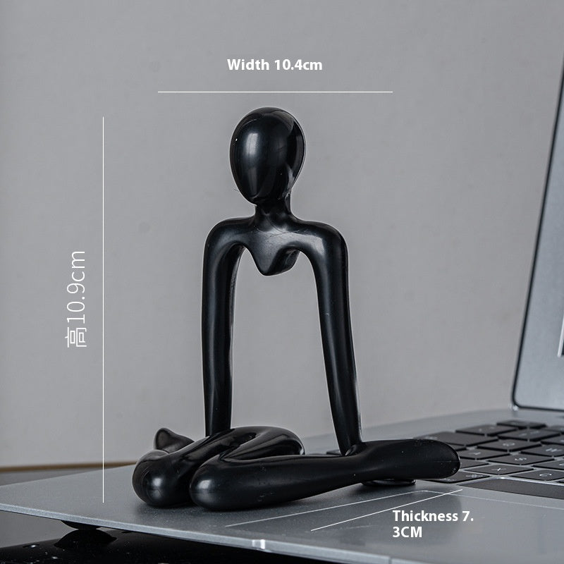 Scultura pensatore astratta