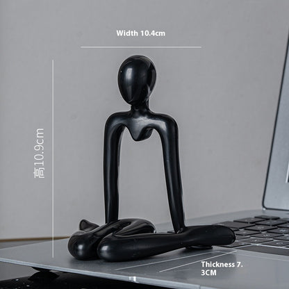 Scultura pensatore astratta
