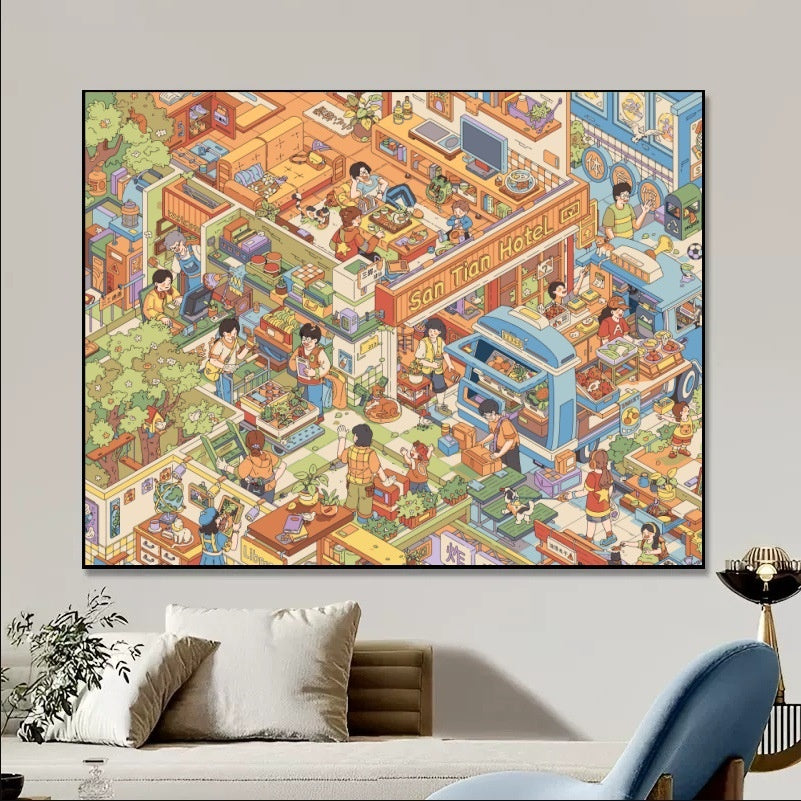 Quadro fiera paesana