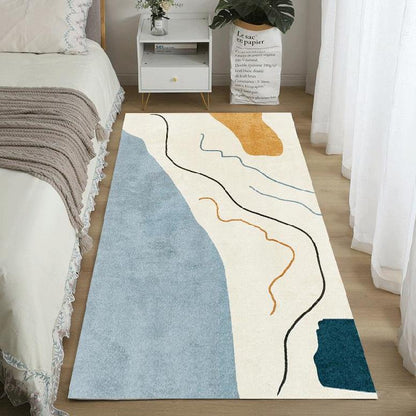 Tappeto losanghe turchese grigio beige