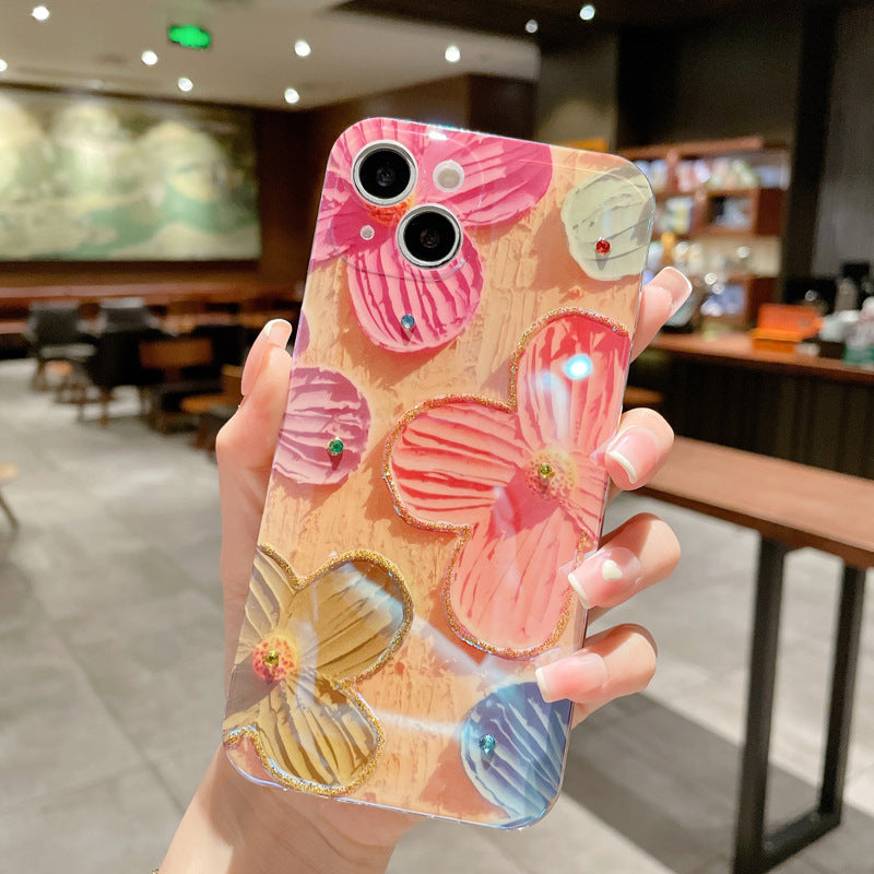Cover telefono fiori dipinti