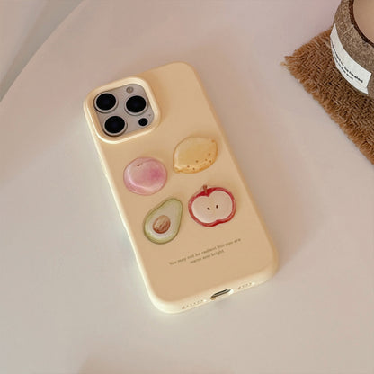 Custodia telefono frutta dipinta
