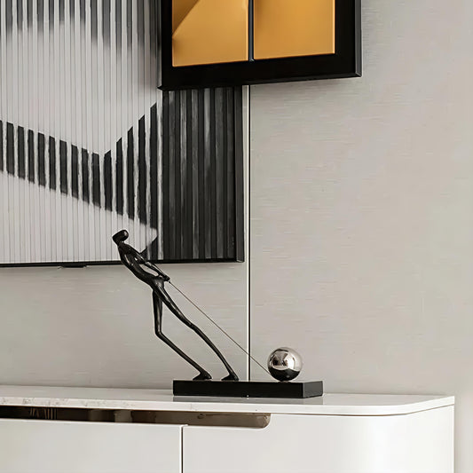 Scultura ghisa minimalista