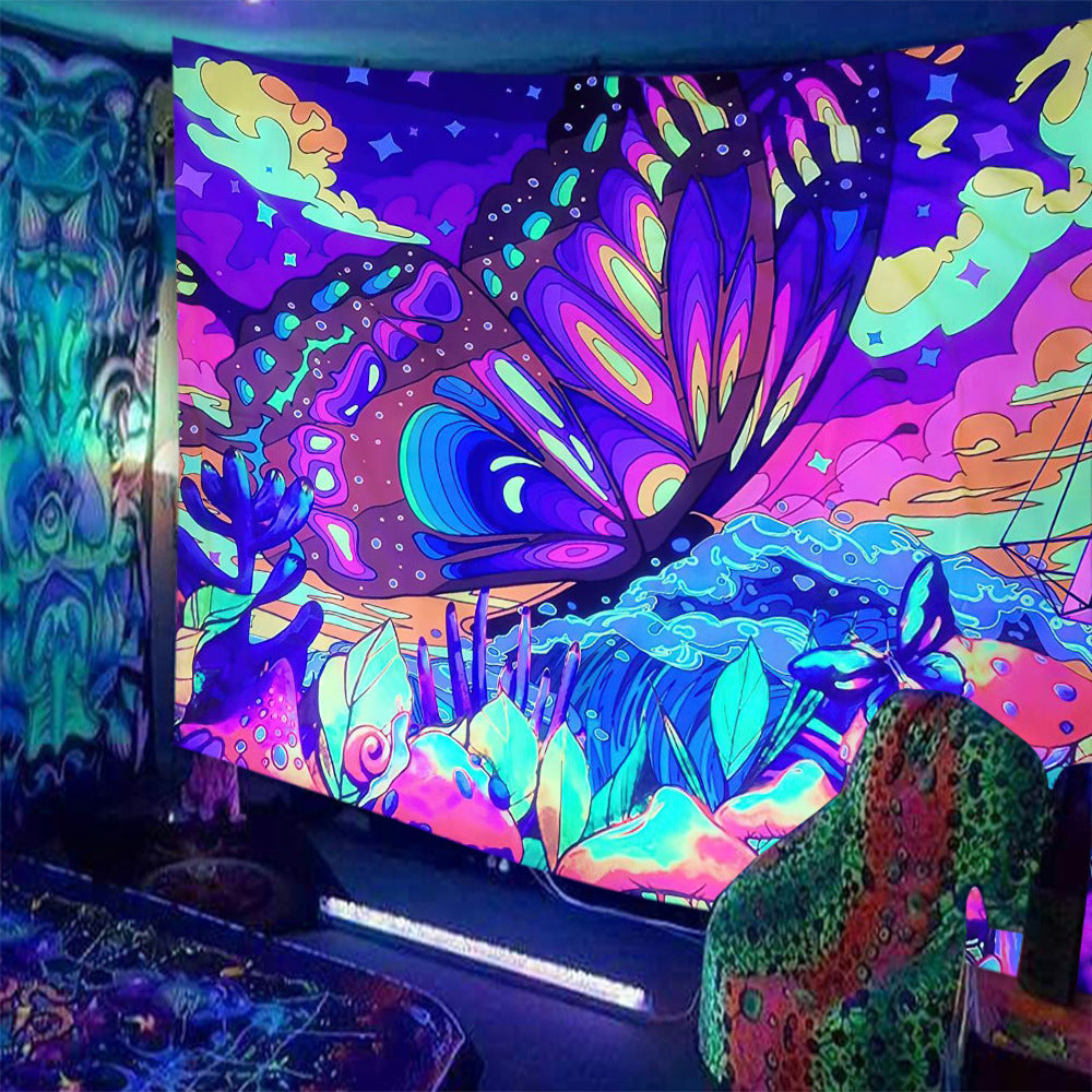 Tappezzeria Teschio Fluorescente