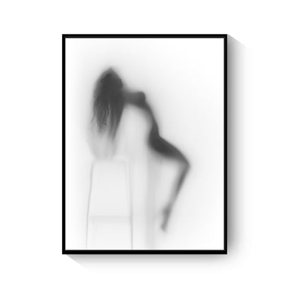 Quadro Astratto Bianco e Nero