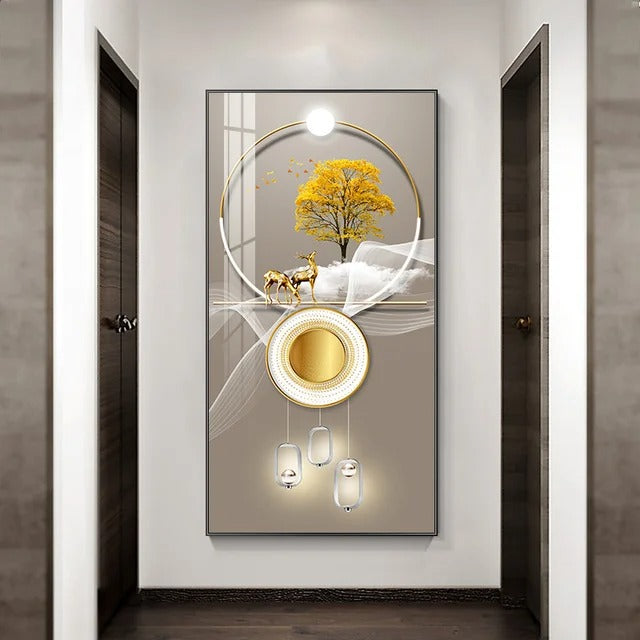 Quadro cervo dorato