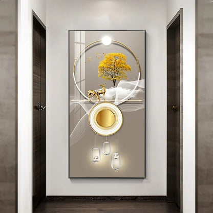 Quadro cervo dorato