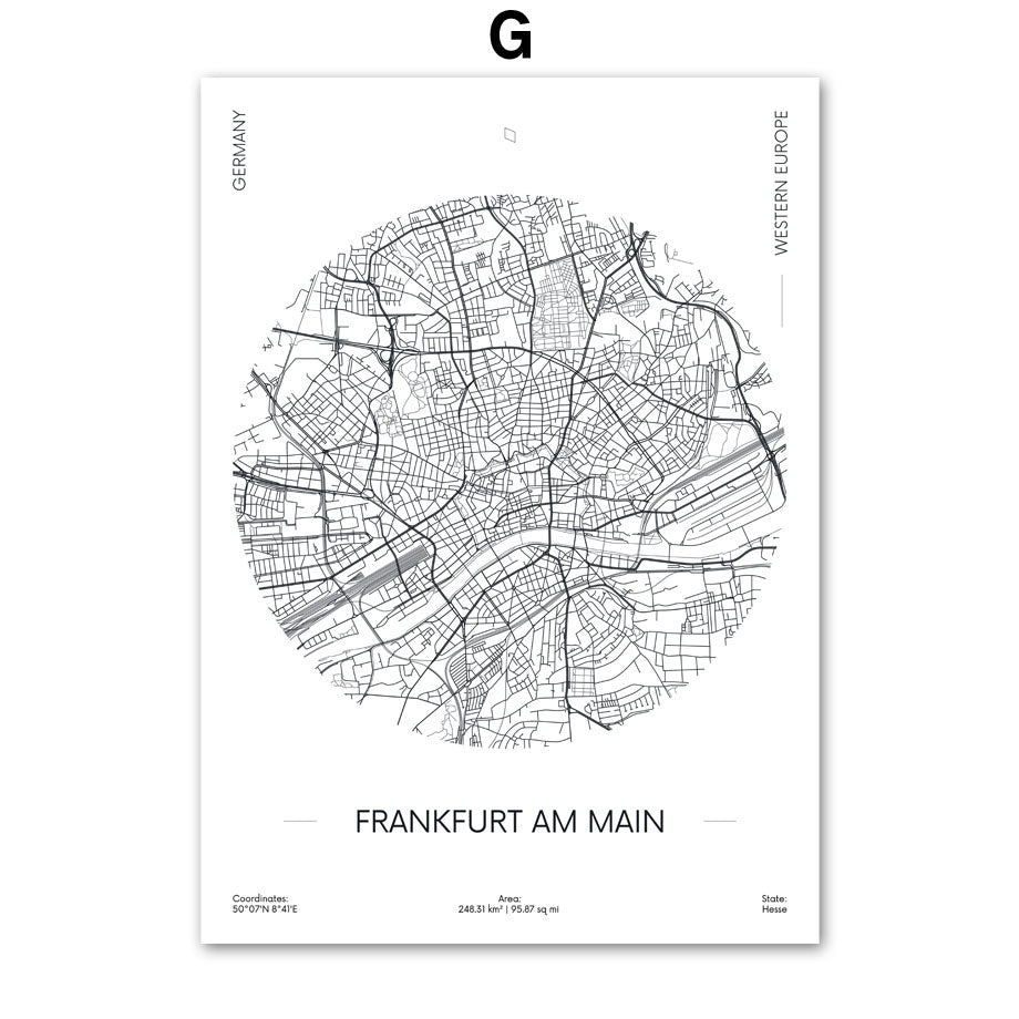 Quadro mappe urbane