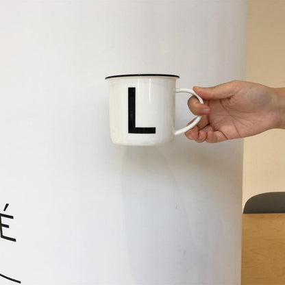 Tazza ceramica lettere