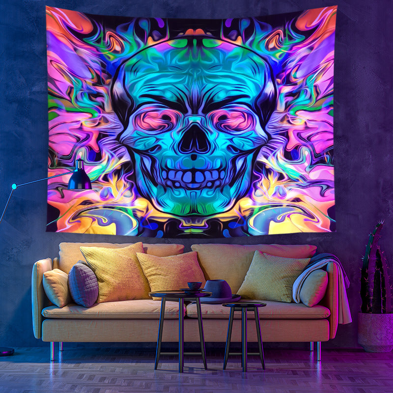 Arazzo mandala fluorescente